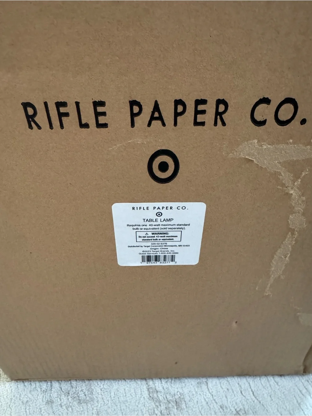 Rifle Paper Co x Target Strawberry Fields Desk Lamp Table Lamp